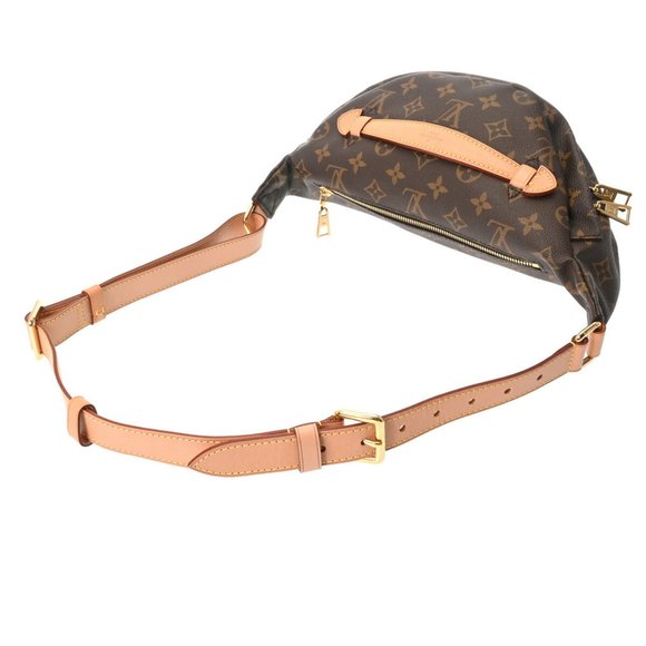 LOUIS VUITTON Louis Vuitton Monogram Bum Bag Brown M43644 Men's Canvas Body - Picture 3 of 12
